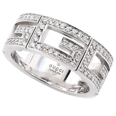 gucci white gold rings|gold Gucci ring sale.